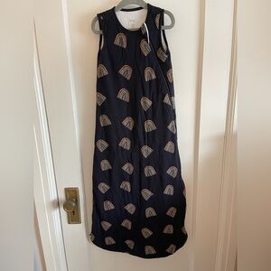 Kyte BABY Black Sleep Sack with Rainbow Pattern
